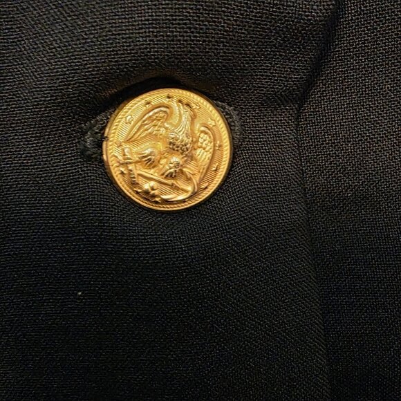 Vtg 60's US Navy Master Chief Petty Officer Dress Dark Blue Jacket READ - Picture 2 of 12